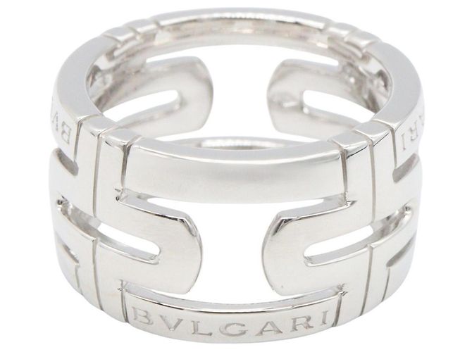Bulgari Bvlgari Parentesi Ring aus 18K Weißgold Silber - Ansicht 3