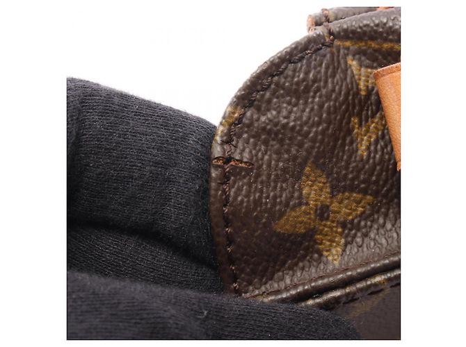 Borsa Louis Vuitton Monogram Cartouchiere PM Marrone Monogramma - vista 6