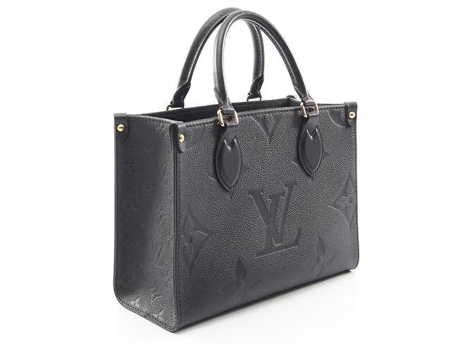 Borsa 2 Way Louis Vuitton OnTheGo PM in pelle Monogram Empreinte Nero - vista 2