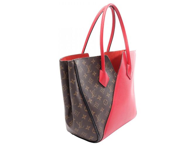 Borsa Tote Louis Vuitton Kimono MM Marrone Rosso Monogramma - vista 2