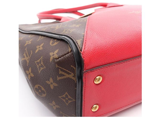Borsa Tote Louis Vuitton Kimono MM Marrone Rosso Monogramma - vista 6