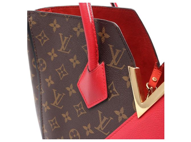 Borsa Tote Louis Vuitton Kimono MM Marrone Rosso Monogramma - vista 8