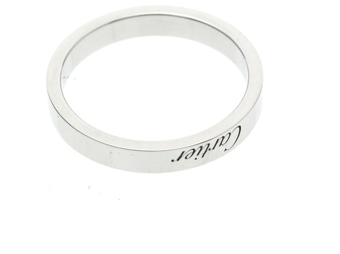 C de Cartier Platin Hochzeitsring Silber - Ansicht 9