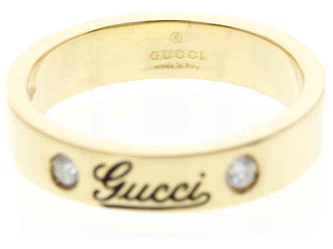 Gucci Icon Print Ring mit Diamanten Golden - Ansicht 5