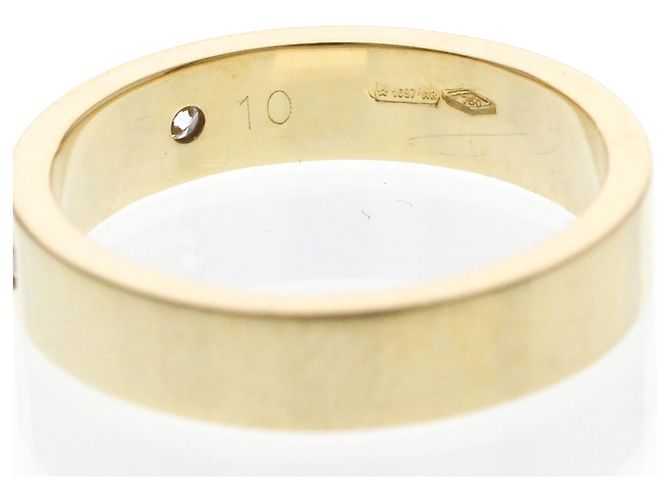 Gucci Icon Print Ring mit Diamanten Golden - Ansicht 6