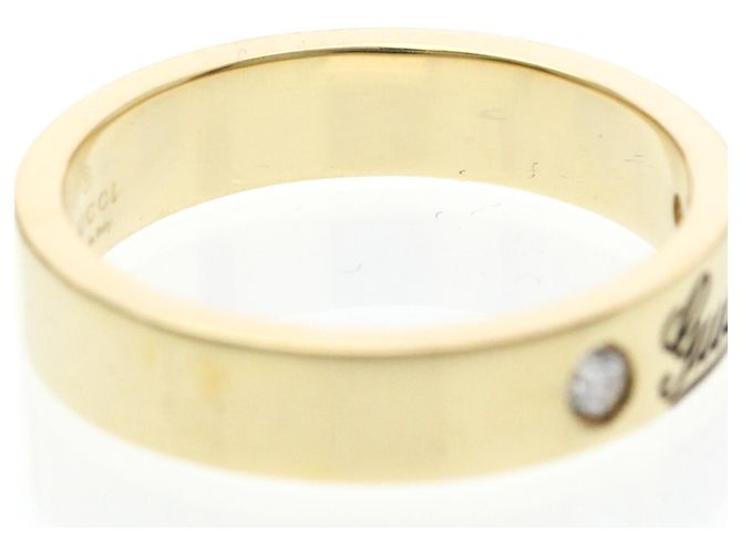 Gucci Icon Print Ring mit Diamanten Golden - Ansicht 8