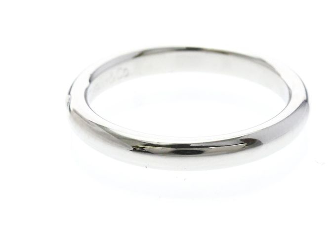 Tiffany & Co Tiffany Stacking-Ring aus Platin mit Diamant Silber - Ansicht 2