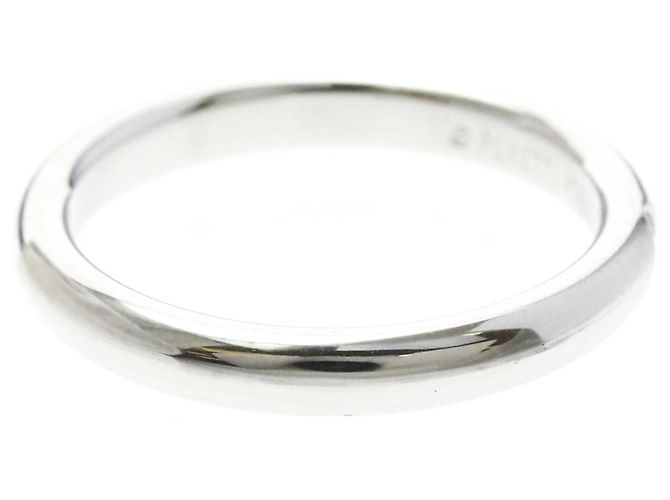 Tiffany & Co Tiffany Stacking-Ring aus Platin mit Diamant Silber - Ansicht 4