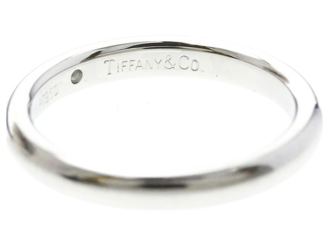 Tiffany & Co Tiffany Stacking-Ring aus Platin mit Diamant Silber - Ansicht 6