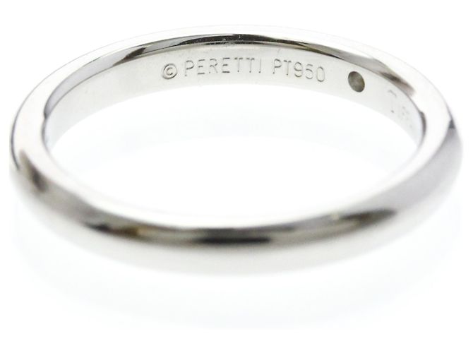 Tiffany & Co Tiffany Stacking-Ring aus Platin mit Diamant Silber - Ansicht 7
