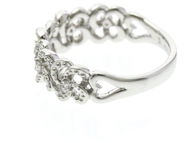 Autre Marque Vendome Aoyama Diamond Band Ring Silber - Ansicht 2