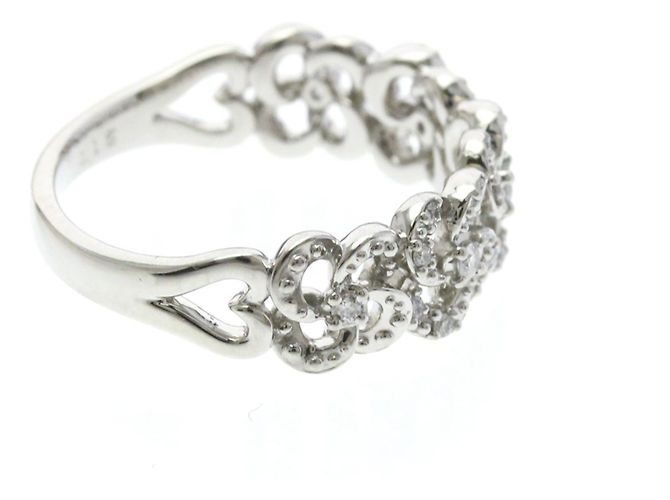 Autre Marque Vendome Aoyama Diamond Band Ring Silber - Ansicht 4