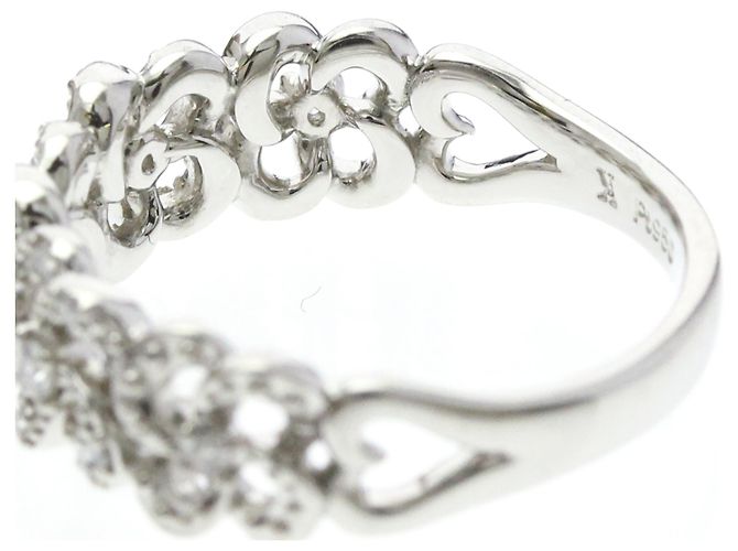 Autre Marque Vendome Aoyama Diamond Band Ring Silber - Ansicht 6