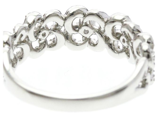 Autre Marque Vendome Aoyama Diamond Band Ring Silber - Ansicht 7