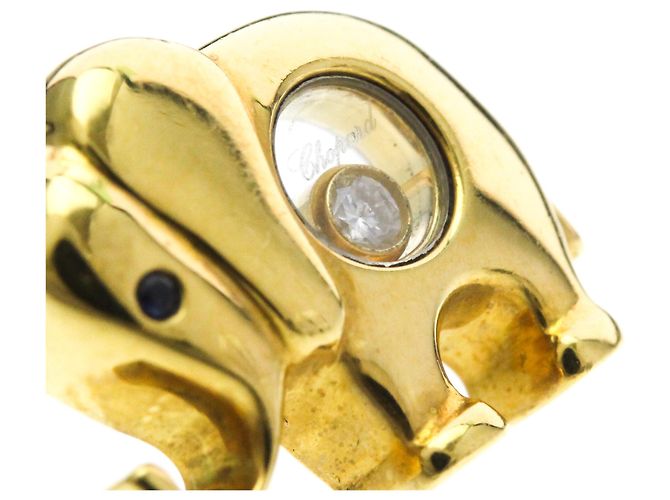 Chopard Happy Diamonds Elefanten-Brosche Golden - Ansicht 10