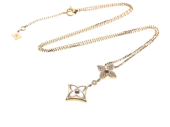 Collana con pendente Star Blossom in oro rosa Louis Vuitton D'oro - vista 16
