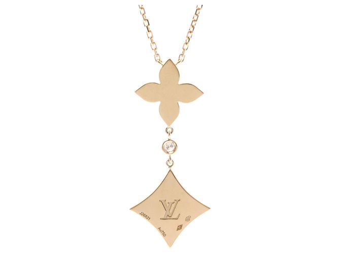Collana con pendente Star Blossom in oro rosa Louis Vuitton D'oro - vista 2