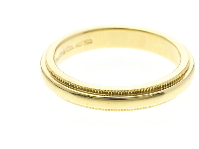 Tiffany & Co Anello Tiffany Milgrain in oro giallo 18K D'oro - vista 4