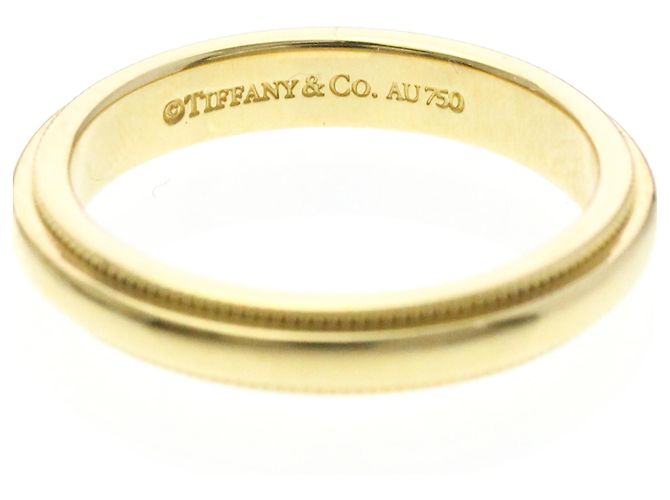 Tiffany & Co Anello Tiffany Milgrain in oro giallo 18K D'oro - vista 5