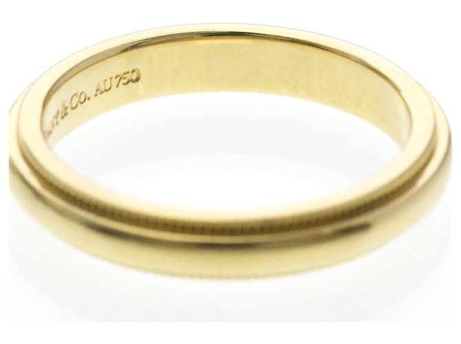 Tiffany & Co Anello Tiffany Milgrain in oro giallo 18K D'oro - vista 8