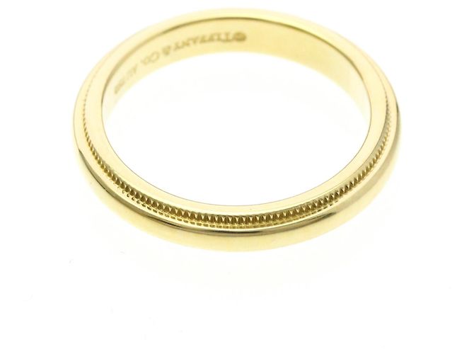 Tiffany & Co Anello Tiffany Milgrain in oro giallo 18K D'oro - vista 9