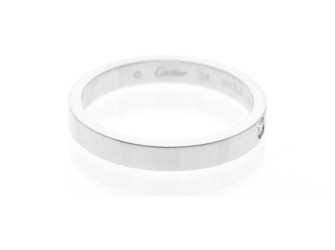 C de Cartier Ring mit 1 Diamanten Silber - Ansicht 4