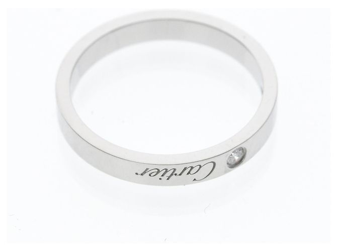 C de Cartier Ring mit 1 Diamanten Silber - Ansicht 9