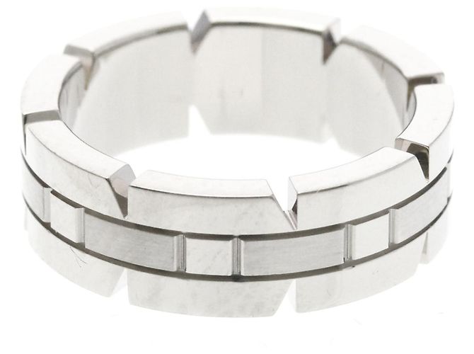 Anello Cartier Tank Française in oro bianco Argento - vista 3