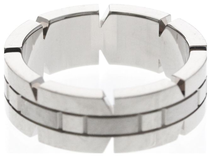 Anello Cartier Tank Française in oro bianco Argento - vista 7