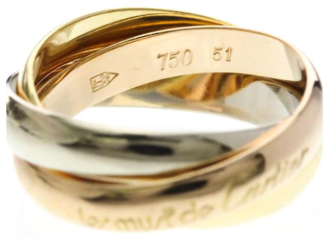 Anello Trinity Cartier D'oro - vista 7