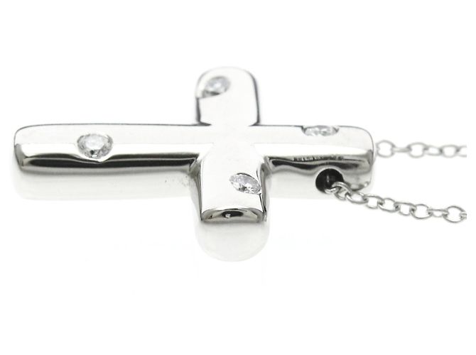 Tiffany & Co Collar Tiffany Dots Cross Plata - vista 3