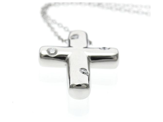 Tiffany & Co Collar Tiffany Dots Cross Plata - vista 4