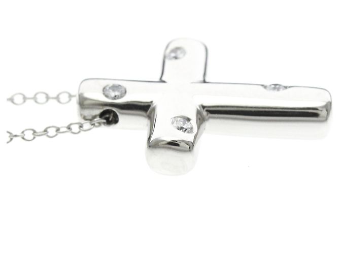 Tiffany & Co Collar Tiffany Dots Cross Plata - vista 5