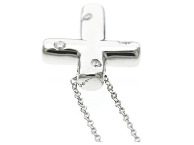Tiffany & Co Collar Tiffany Dots Cross Plata - vista 6