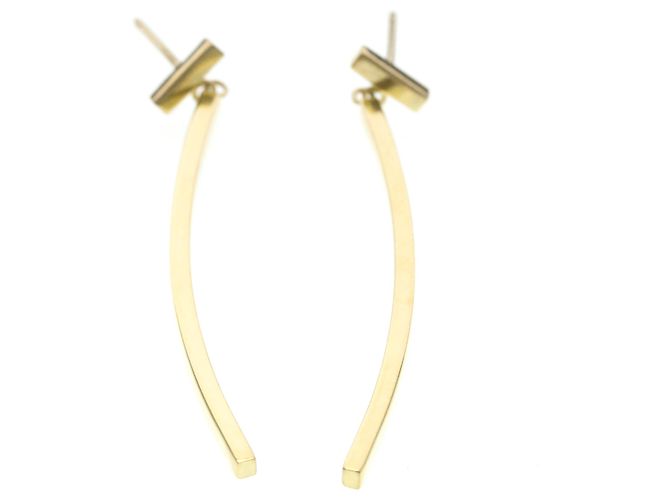 Tiffany & Co Orecchini Tiffany T Bar Clip D'oro - vista 8