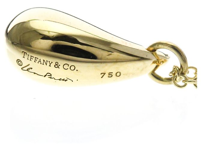 Tiffany & Co Collana Tiffany Teardrop in oro giallo 18K D'oro - vista 3