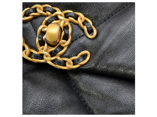 Borsa a Spalla con Catena Chanel CHANEL19 Flap Nero - vista 9