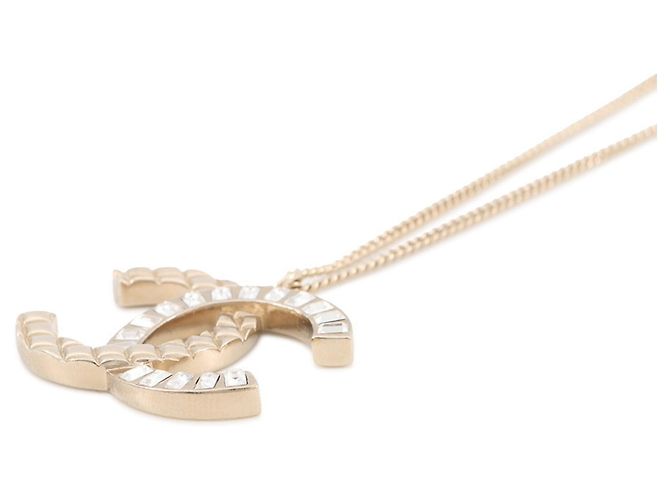 Collana Chanel Matelassé Rhinestone D'oro - vista 2