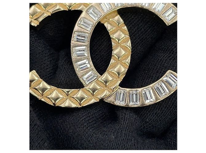 Collana Chanel Matelassé Rhinestone D'oro - vista 8