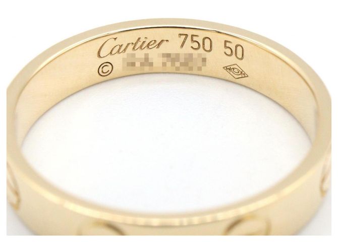 Anello Mini Love di Cartier in oro giallo 18K D'oro - vista 3
