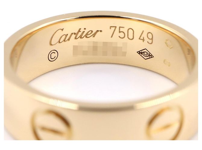 Anel Love da Cartier em ouro amarelo 18K Dourado - vista 3