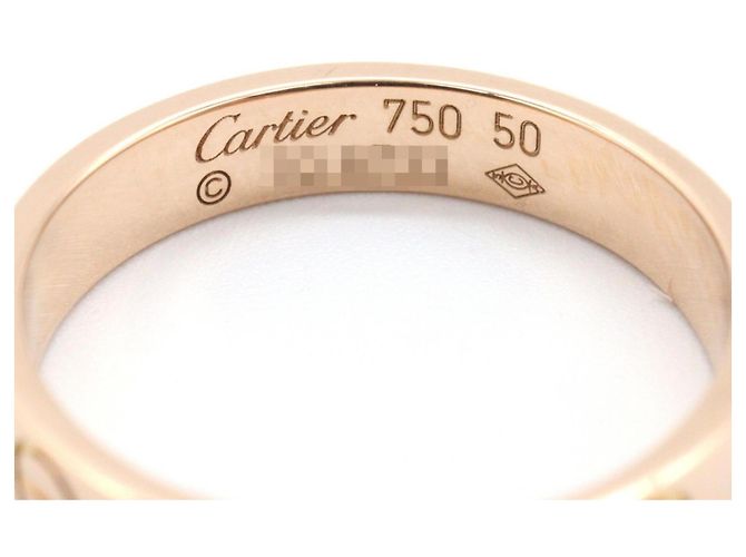 Anello Mini Love di Cartier in oro rosa 18K D'oro - vista 3