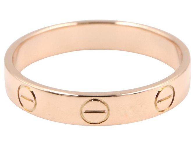 Anello Mini Love di Cartier in oro rosa 18K D'oro - vista 2