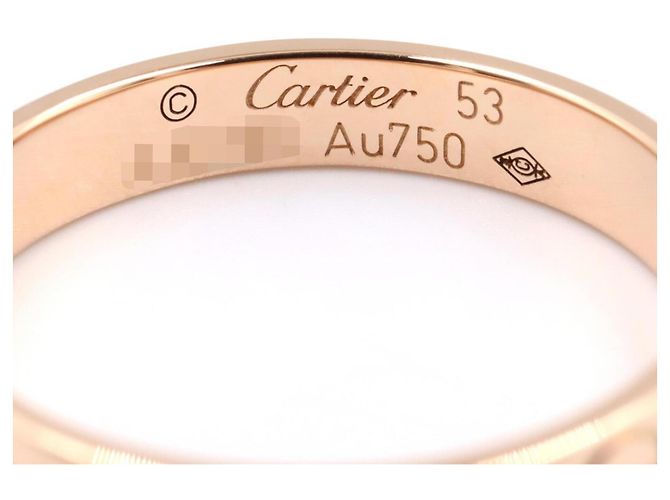 Anello Mini Love di Cartier in oro rosa 18K D'oro - vista 3