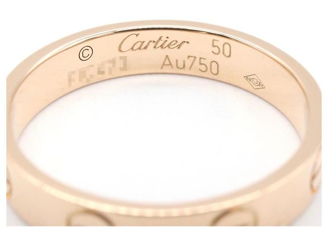 Anello Mini Love in oro rosa 18K Cartier D'oro - vista 3