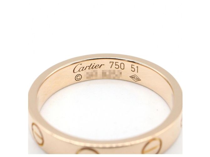 Anello Mini Love in oro rosa 18K Cartier D'oro - vista 3