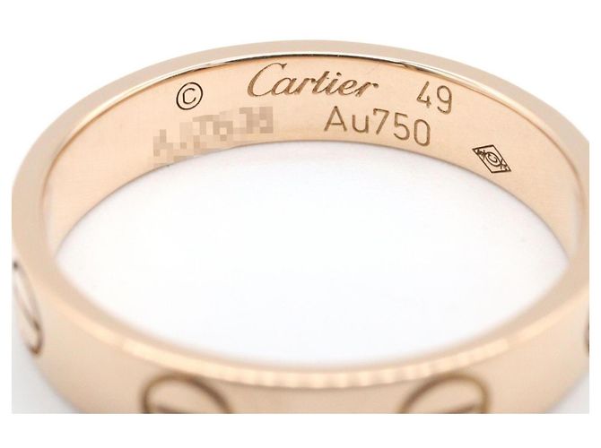 Anello Mini Love di Cartier in oro rosa 18K D'oro - vista 3