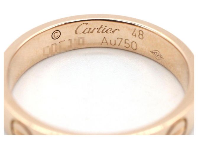 Anello Mini Love di Cartier in oro rosa 18K D'oro - vista 3