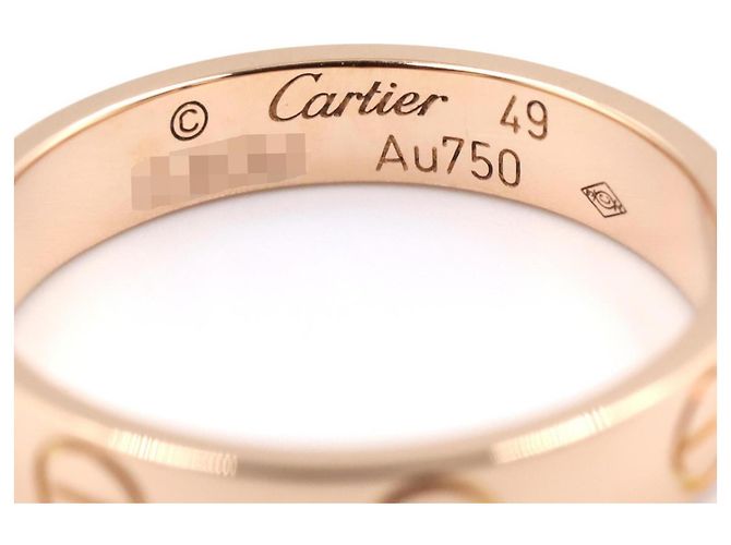 Anello Cartier Mini Love in oro rosa 18K D'oro - vista 3
