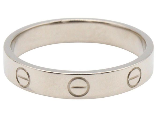 Anello Cartier Mini Love in oro bianco 18K Argento - vista 2